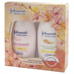 Набор Johnson's Сладкий миндаль гель для душа 250 мл + лосьон для тела 250 мл