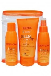 Набор Estel Курекс санфлауэр дорожный косметический (шампунь + спрей + маска) 100 мл + 100 мл + 150 мл