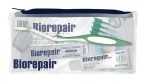Набор, Biorepair (Биорепейр) Комплексная защита дорожный зубная паста Плюс Комплексная защита 15 мл + ополаскиватель 12 мл + ершики стандартные №5 + щетка изогнутая + зубная нить