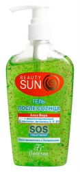 Гель после солнца, Beauty sun (Бьюти сан) 220 мл Алоэ вера восстановление и увлажнение Формула 287