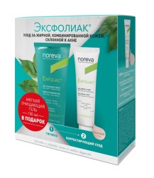 Набор Noreva Эксфолиак ВВ крем для лица светлый тон + гель мягкий очищающий 30 мл + 100 мл