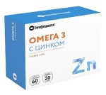 Рыбий жир, Биафишенол капсулы 60 шт Омега-3 + Д3 + цинк